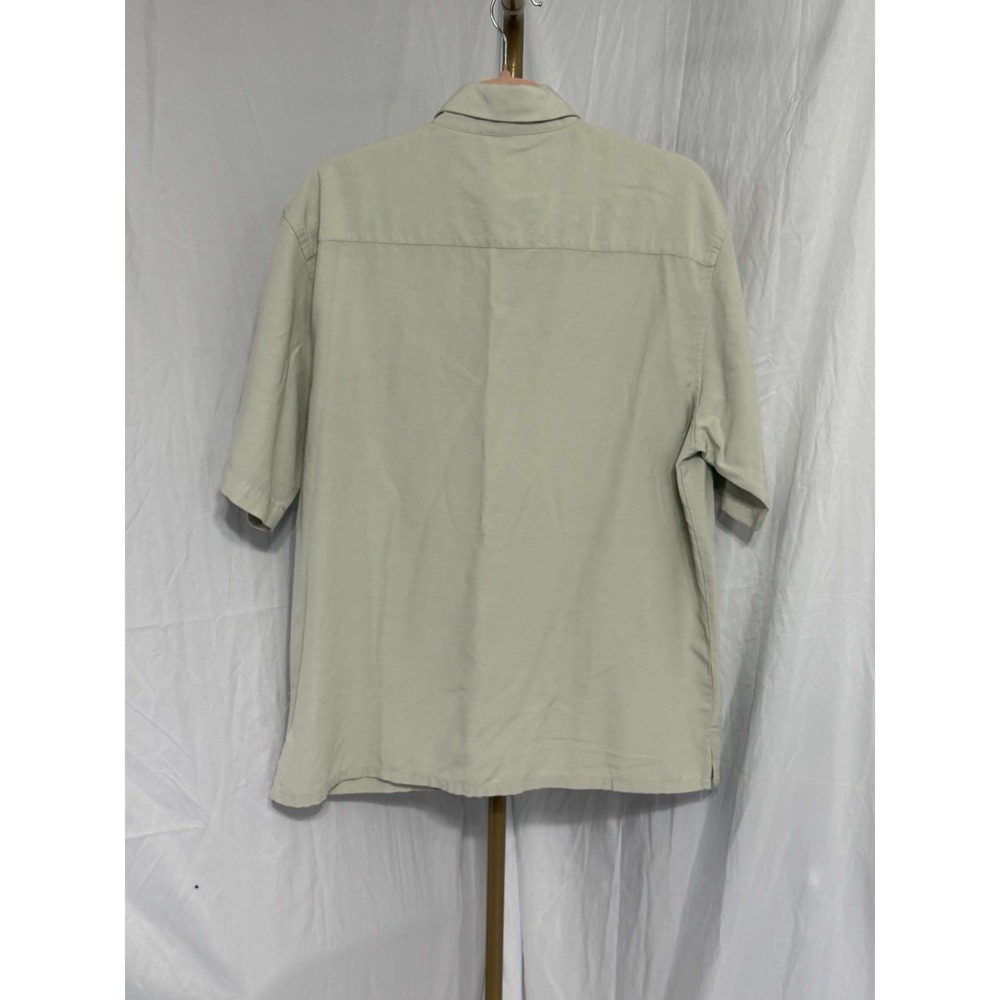 Puritan men's button down Short Sleeve shirt size M (38/40) beige - Picture 4 of 13
